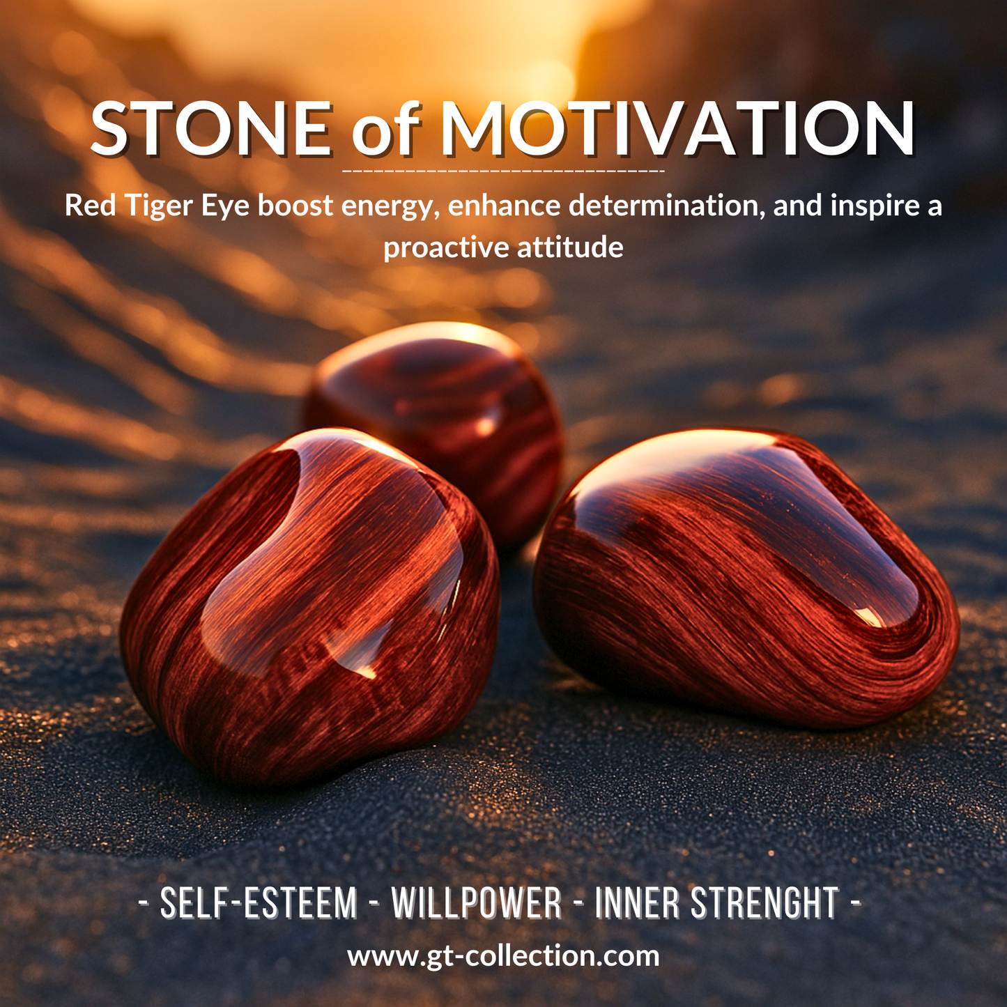 Men's RED TIGER EYE, BLACK ONYX Flat bead Bracelet