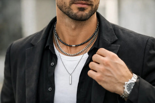 How to Layer Mens Necklaces With Style