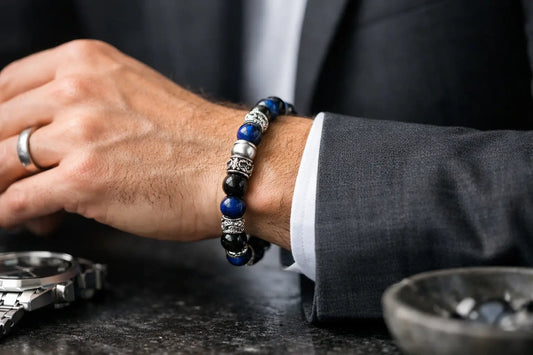 Men's Gemstone Bracelet Silver Style Guide