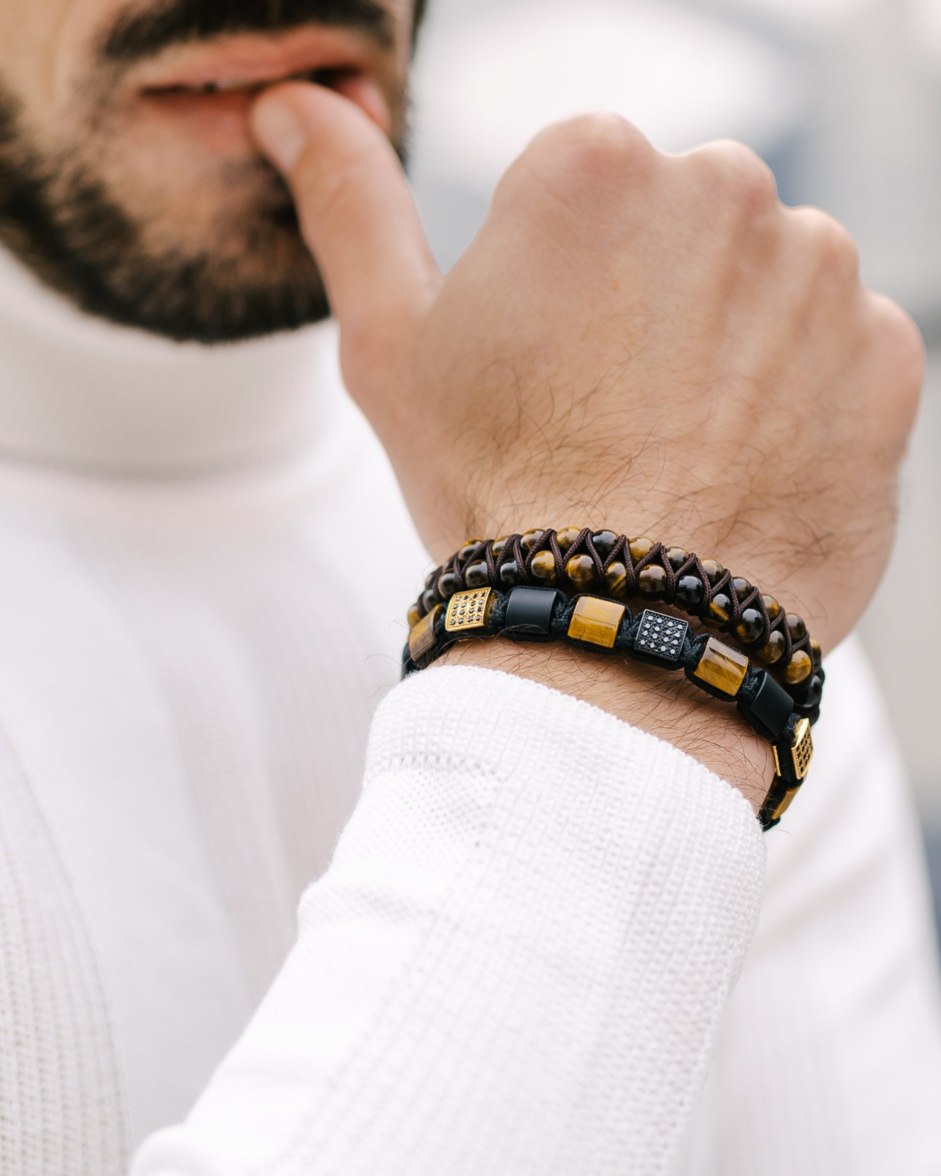 SET DA 3 PEZZI - Braccialetti OCCHIO DI TIGRE - Il Set della Fiducia Immagine secondaria del prodotto