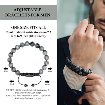 Men's EAGLE EYE Beaded Bracelet