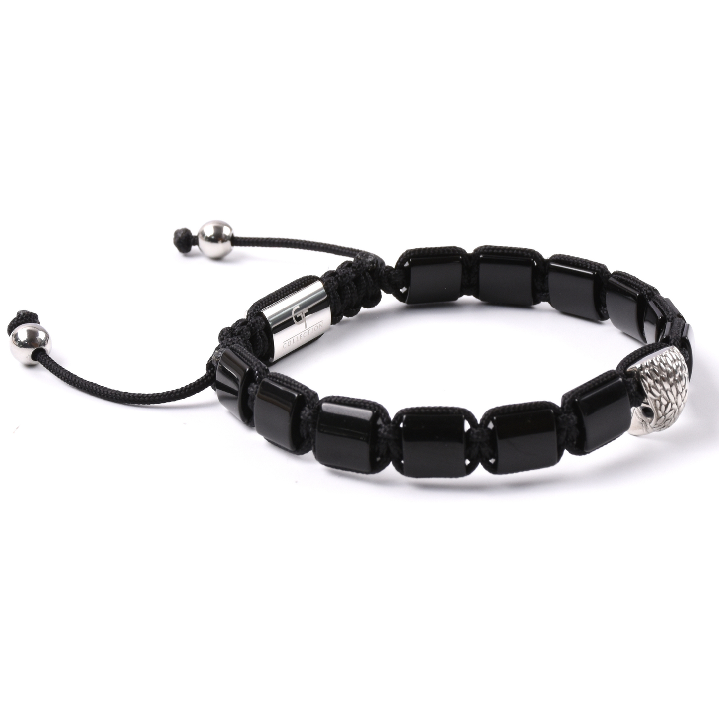 Herrenarmband AMERICAN EAGLE mit TIGERAUGE, ONYX-Stein