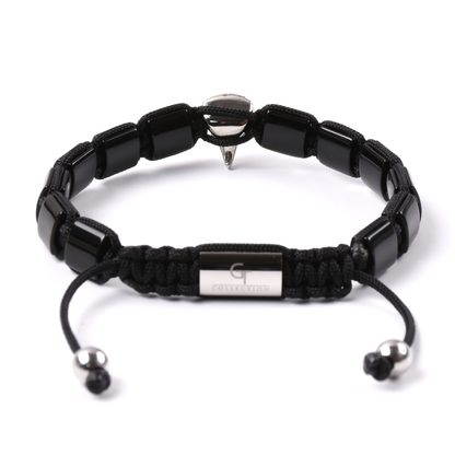 Herrenarmband AMERICAN EAGLE mit TIGERAUGE, ONYX-Stein