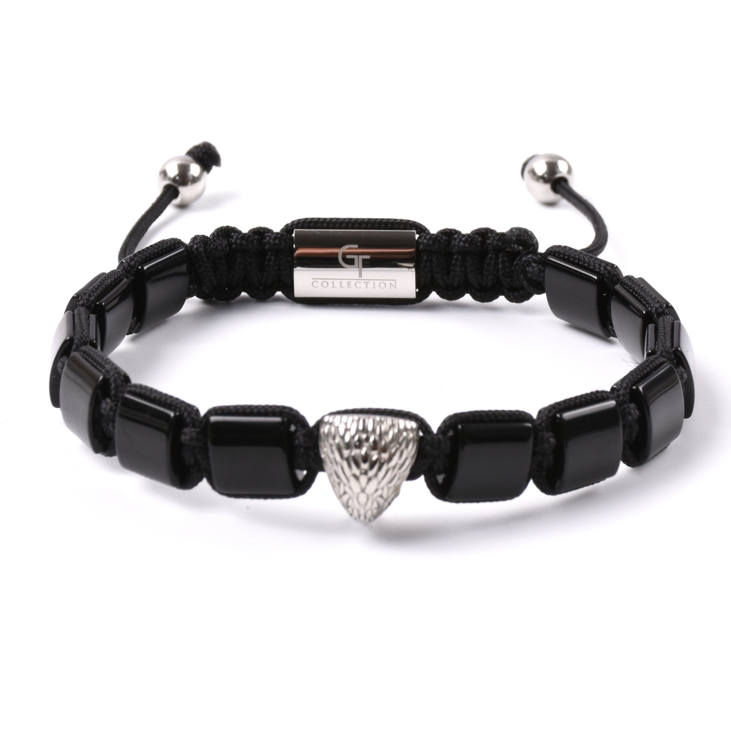 Herrenarmband AMERICAN EAGLE mit TIGERAUGE, ONYX-Stein