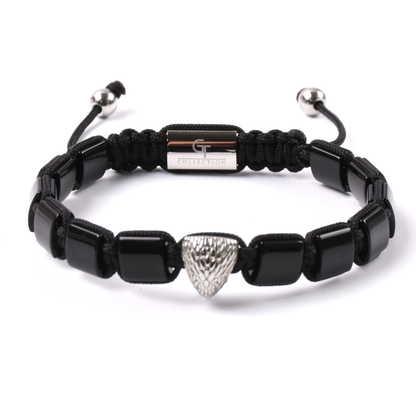 Herrenarmband AMERICAN EAGLE mit TIGERAUGE, ONYX-Stein