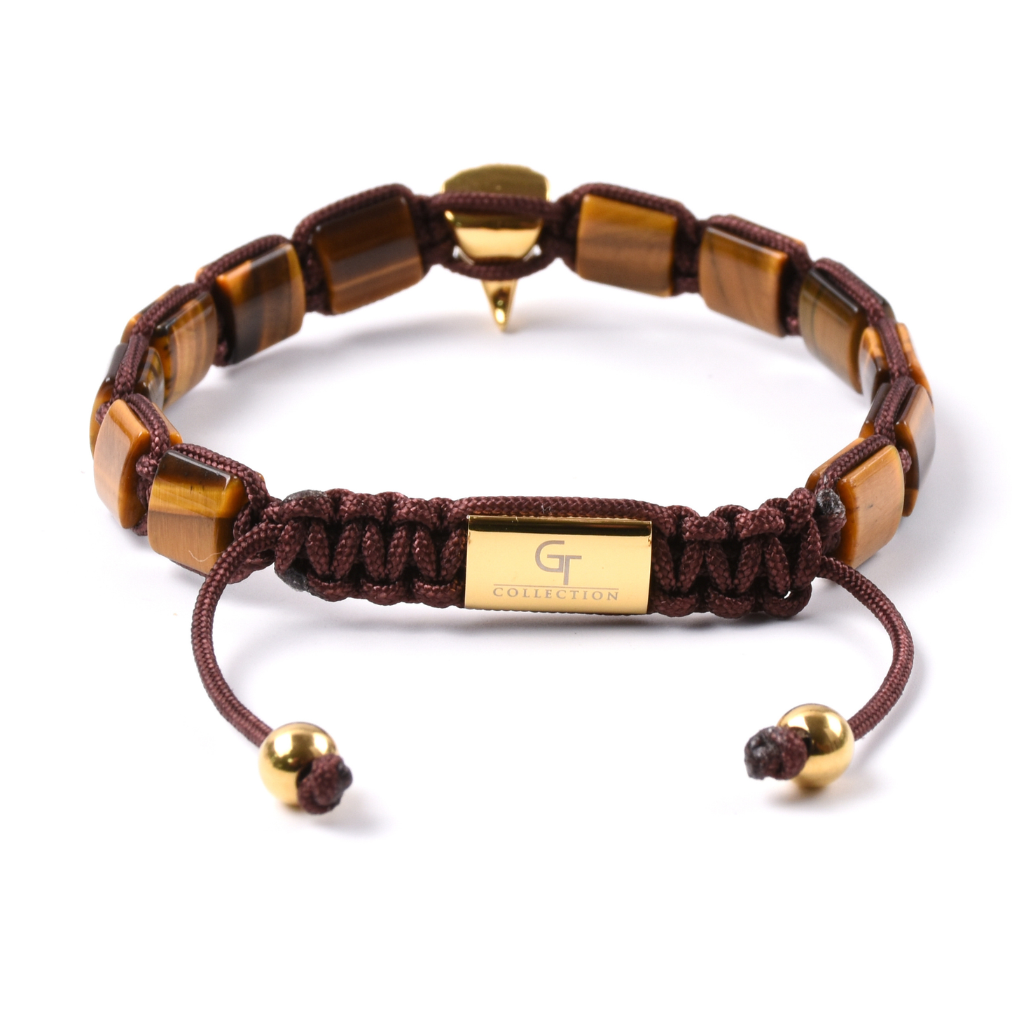 Herrenarmband AMERICAN EAGLE mit GRÜNEM TIGERAUGE, ONYX-Stein