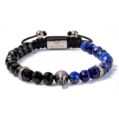 Men's AMERICAN EAGLE Bracelet with LAPIS, ONYX Stone