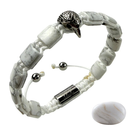 Bracelet AMERICAN EAGLE pour homme avec pierre LAPIS et ONYX