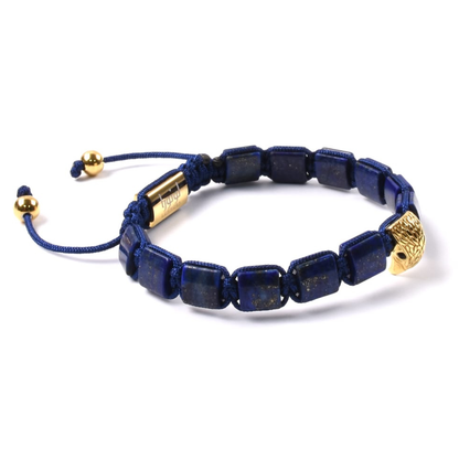 Bracelet AMERICAN EAGLE pour homme avec pierre LAPIS et HOWLITE