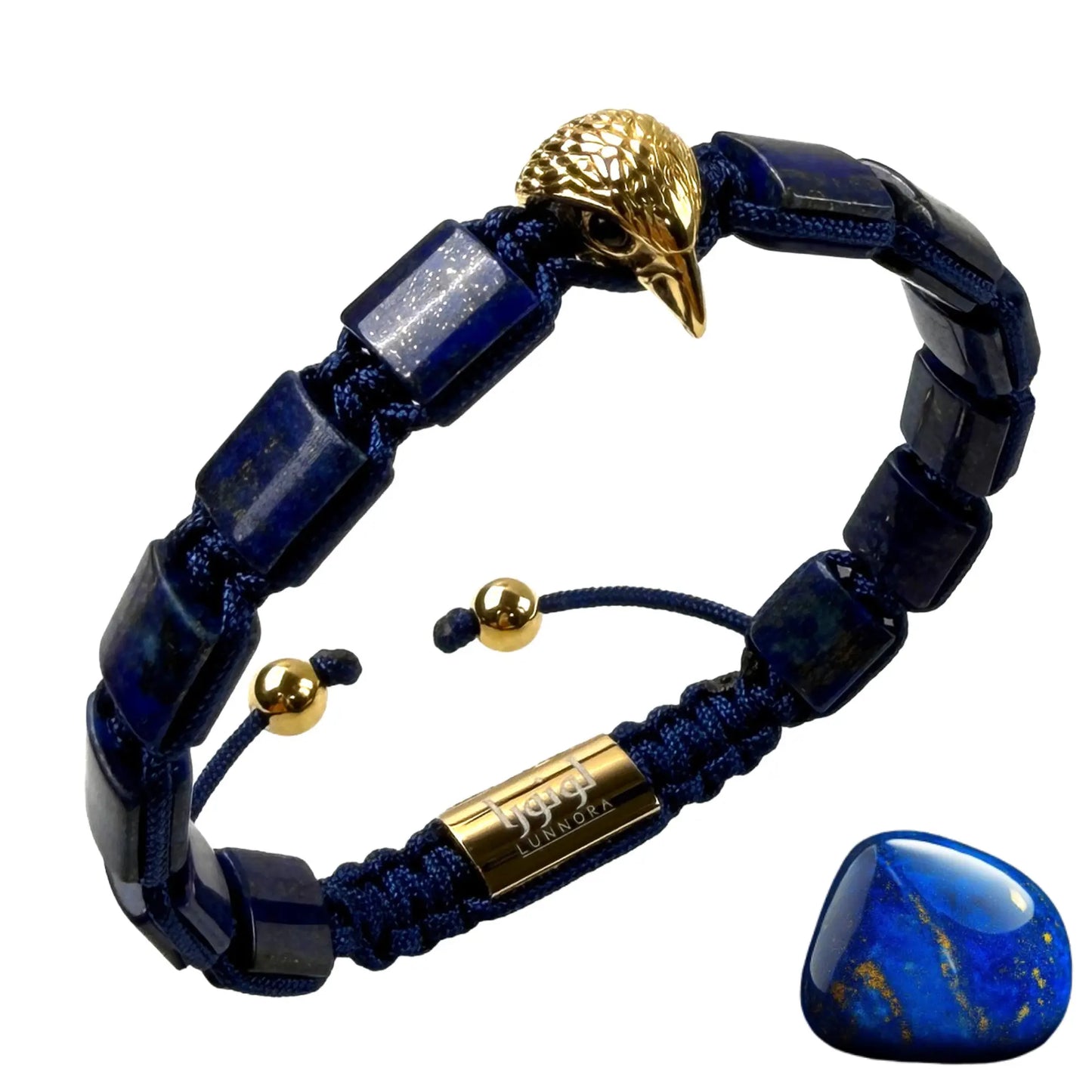 Bracelet AMERICAN EAGLE pour homme avec pierre LAPIS et HOWLITE
