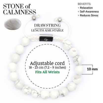 Men's HOWLITE Beaded Bracelet