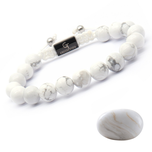 Men's HOWLITE Beaded Bracelet
