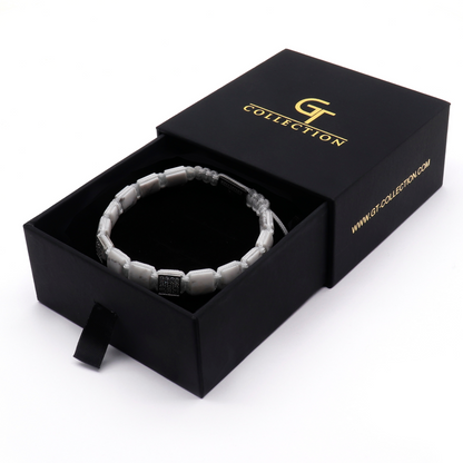 Men's HOWLITE Flat bead Bracelet