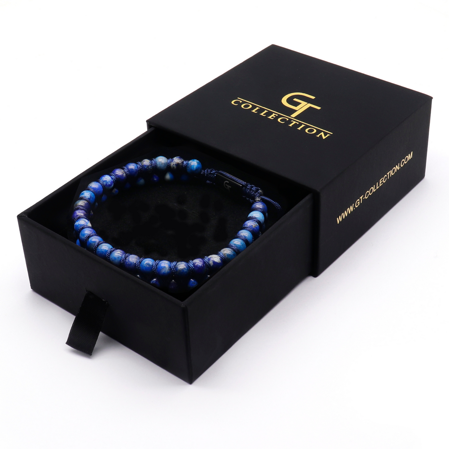 Men's LAPIS LAZULI Double Bead Bracelet