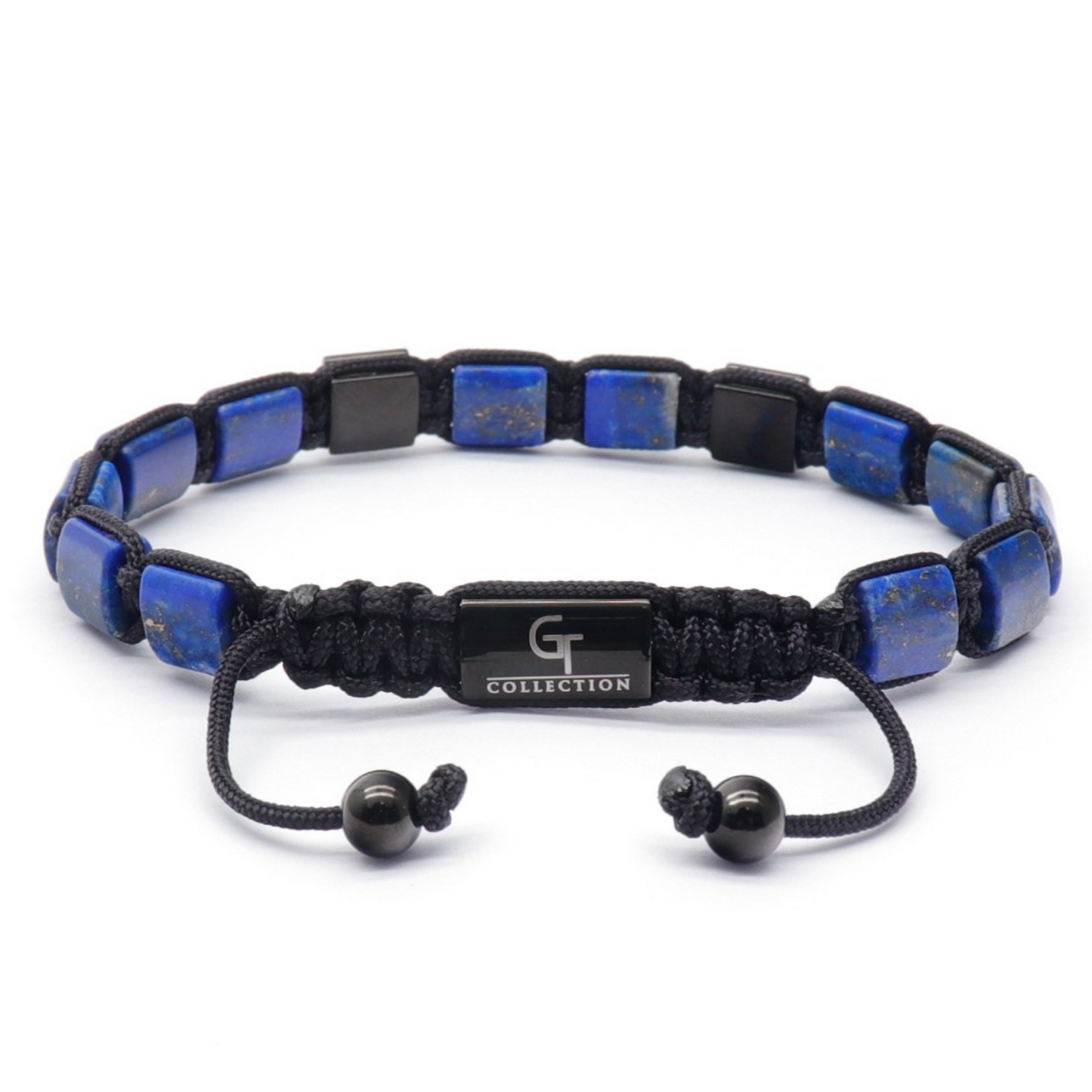 Freedom Flat Stack | Men's Red Tiger Eye, Howlite & Lapis Lazuli Flat Bead Bracelet Set