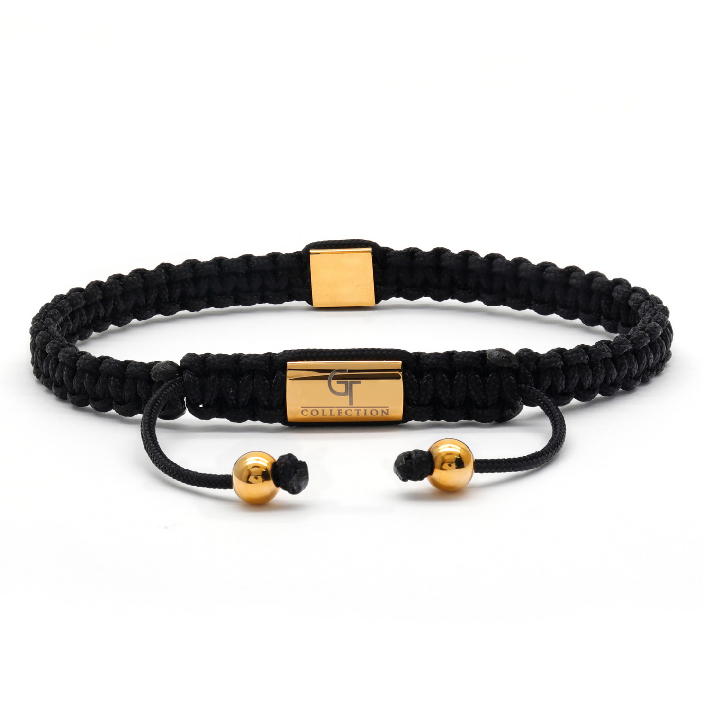 Men's Golden Pyramid Bracelet with Zircon