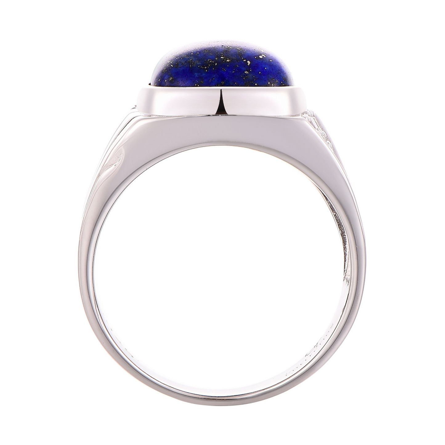 Men's 925 Sterling Silver RING with Blue LAPIS stone