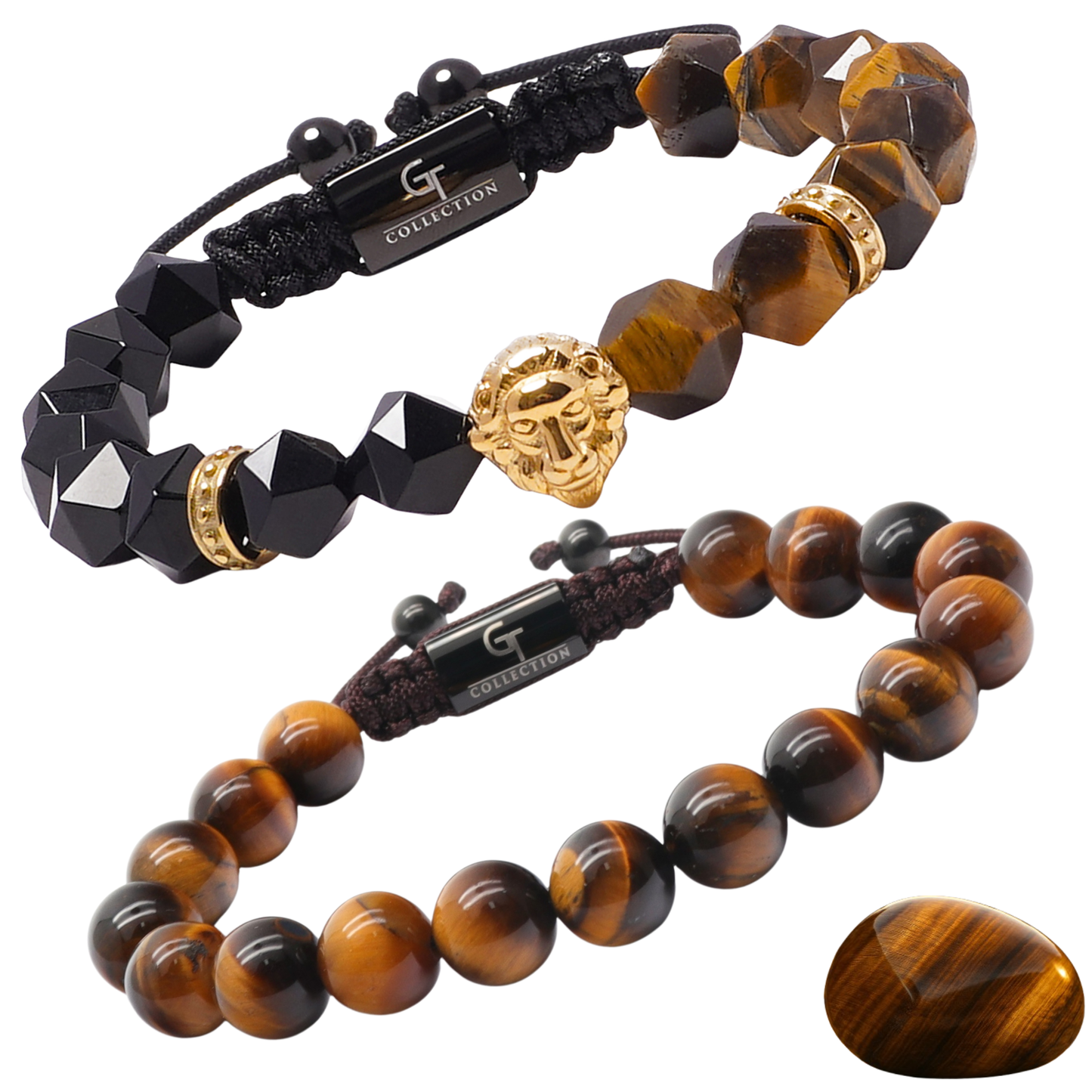 2 Piece Set – Tiger Eye Bracelets for Men | The Lion King Set