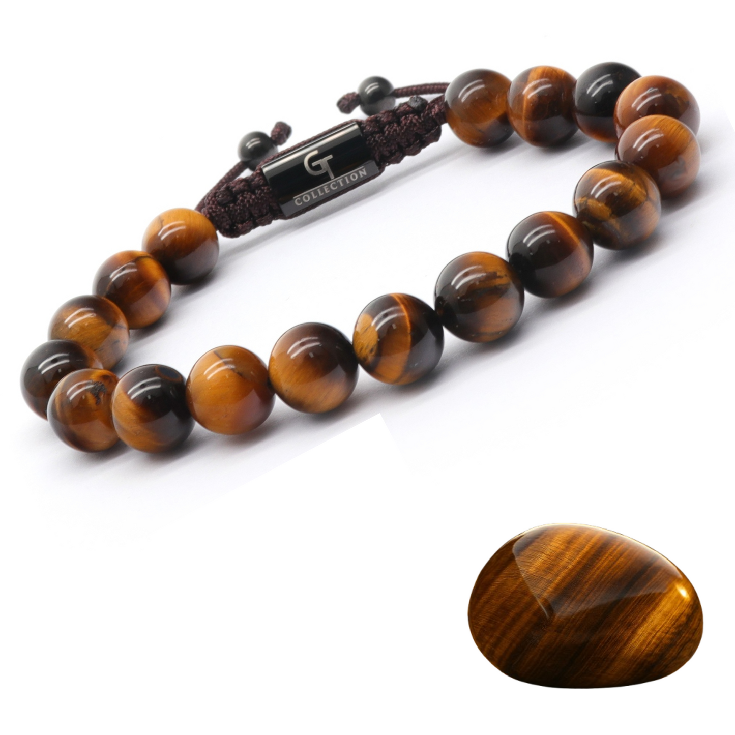 Men's TIGER EYE Beaded Bracelet