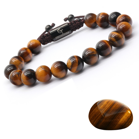 Men's TIGER EYE Beaded Bracelet