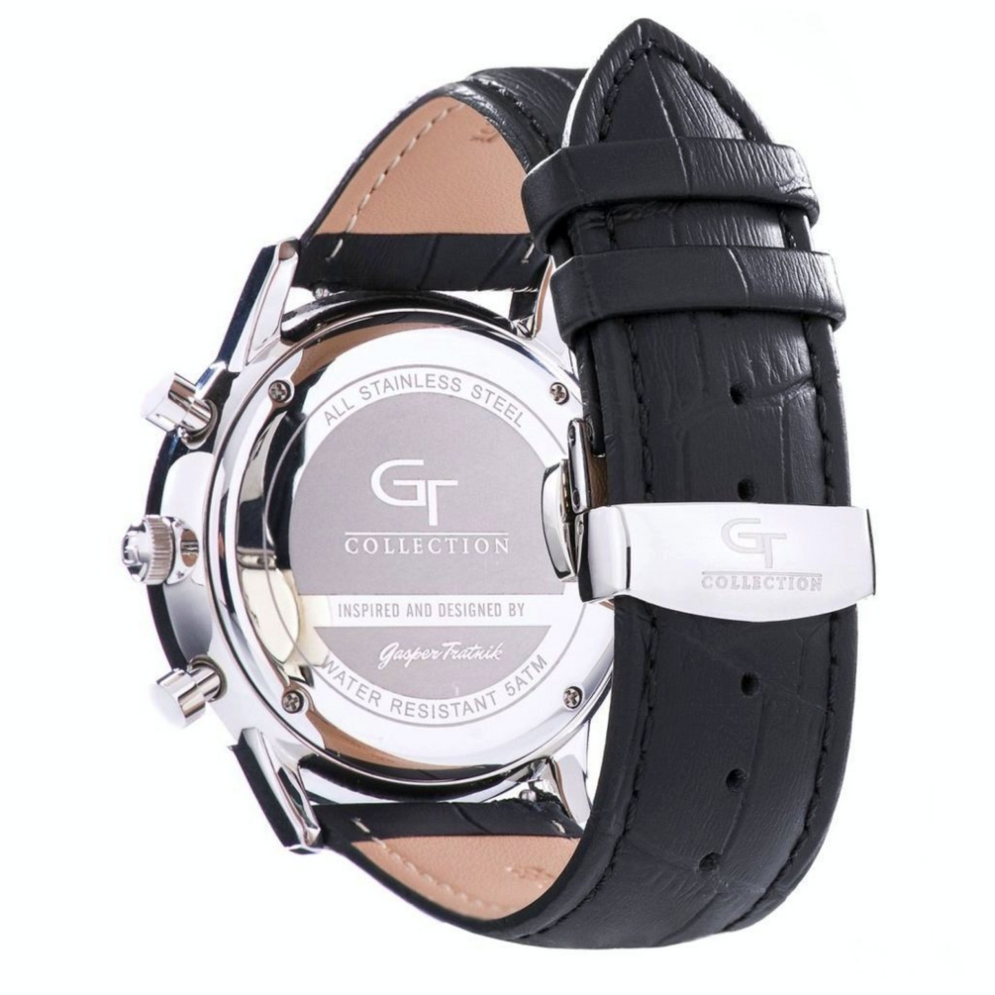Elegant Men's Watch White + Free Bergamot Perfume - Gift Set